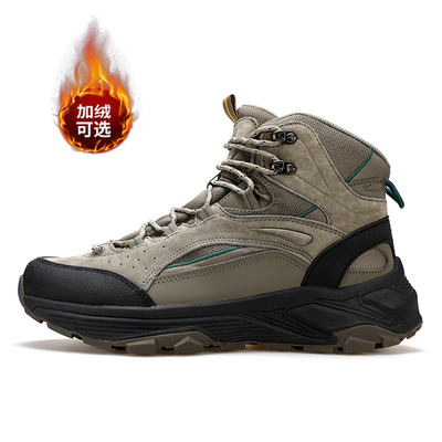 悍途情侣高帮户外鞋加绒登山鞋