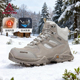 户外鞋 男女加绒保暖棉鞋 高帮防水防滑登山鞋 悍途冬季 徒步鞋 雪地靴
