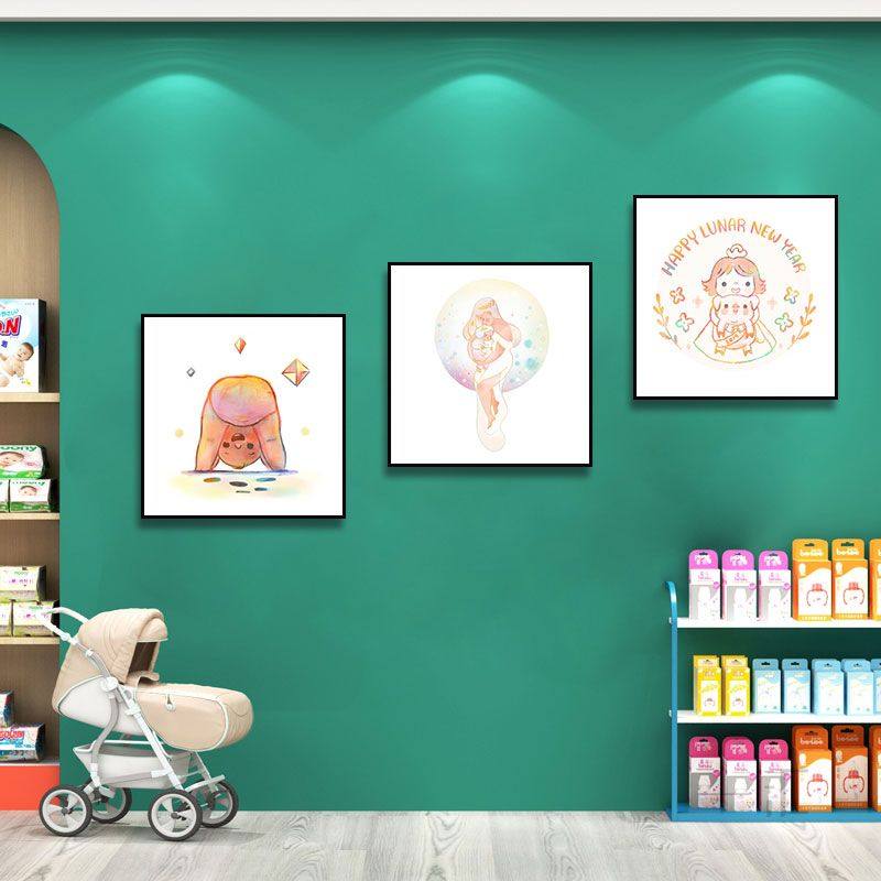 母婴店装饰画月子中心床头治愈挂画宝宝游泳馆妇产科儿童房壁画