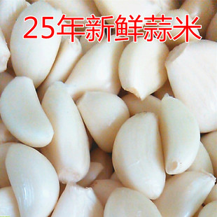 2025年手工去皮大蒜米新鲜紫皮蒜米现剥现发新鲜蒜籽蒜米大蒜农家