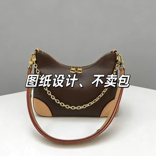 型纸样玛客链条手拎链条饺子包纸样手工DIY手工 玛客牛角包版