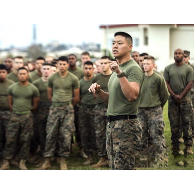 美军短袖纯棉军事体能训练服男OG色纯棉T恤八一战友聚会t恤定制