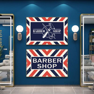 barbershop理发店装饰画男生发型