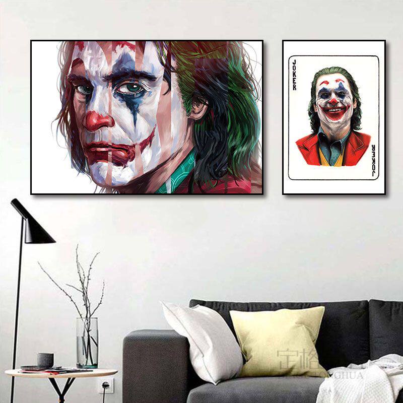 希斯莱杰小丑装饰画JOKER蝙蝠侠DC漫画电影海报卧室私人影院挂画
