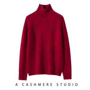 重磅秋冬半高领加厚韩版纯山羊绒衫宽松时尚软糯毛衣女针织打底衫