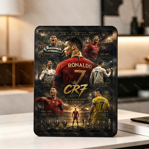 C罗职业生涯装饰画CR7曼联皇马利雅得胜利名场面球迷纪念相框摆台