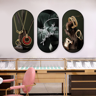 珠宝店墙面装饰画首饰店钻石戒指挂画商场奢侈品展柜宣传海报壁画