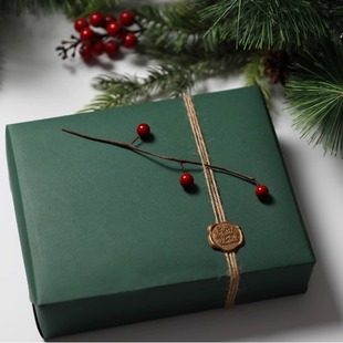 圣诞节包装纸红绿手工纸礼品礼物堆包鞋盒玩具平安夜儿童送礼纸张