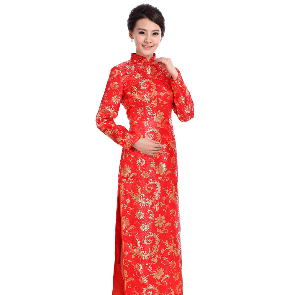 爱美鑫思 茶楼领班服务员旗袍工作服 酒店迎宾服装旗袍礼仪宴会服