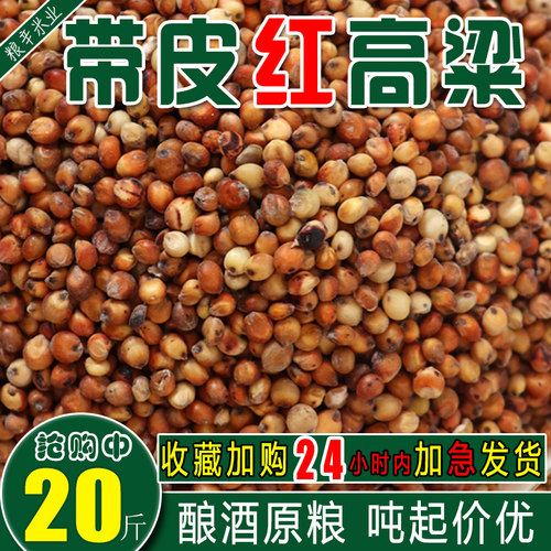 东北红高粱脱壳带皮鸽粮鸟食信鸽鸽子饲料包邮20斤装10kg