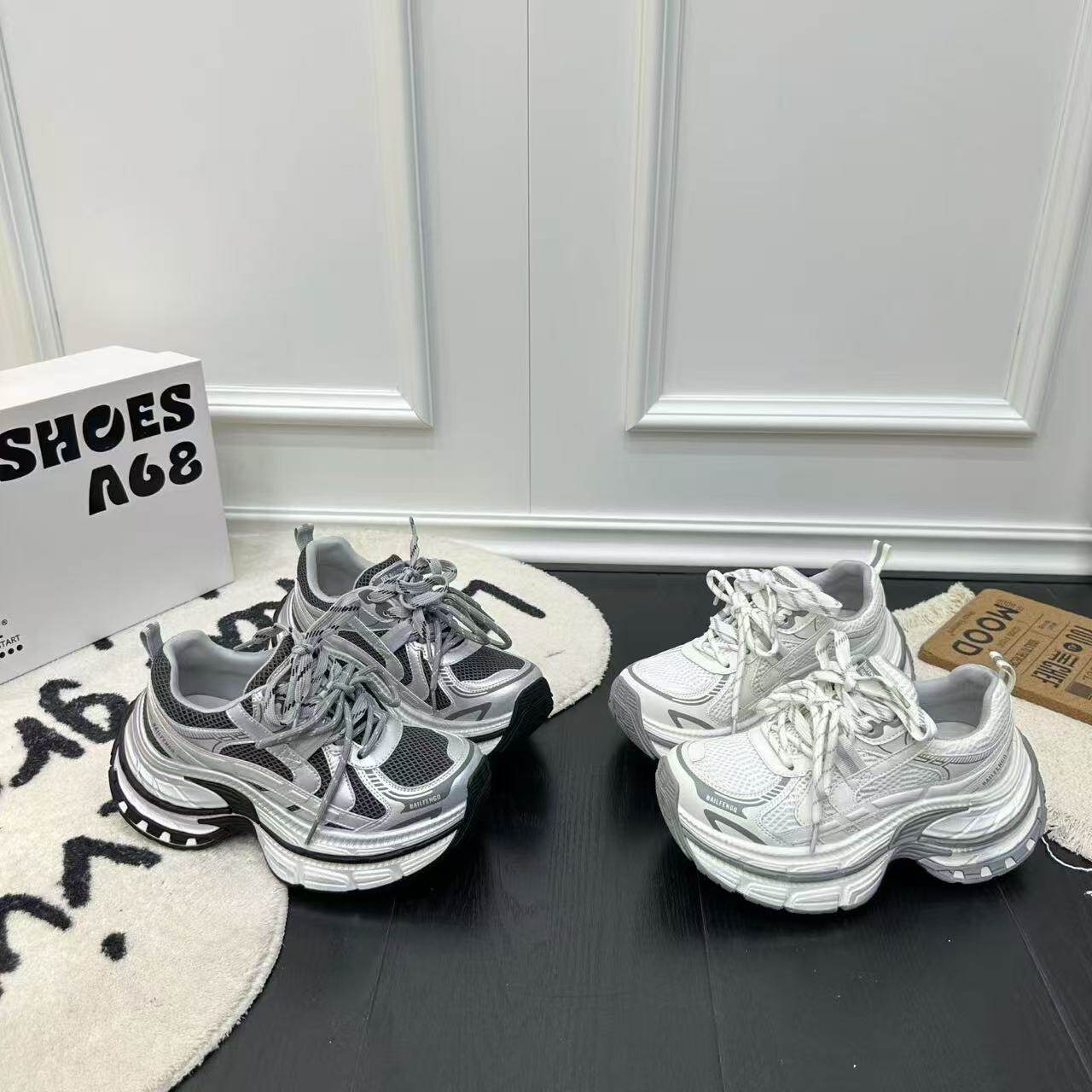 2026夏新款厚底老爹鞋女ins潮百搭轻便休闲运动鞋透气增高显脚小