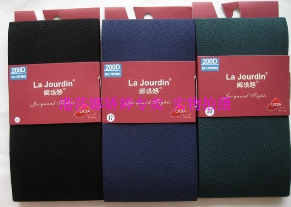 天鹅绒提花时尚春秋款连裤袜