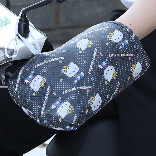 加绒保暖电动摩托车手把套挡风