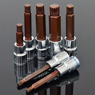 2压批嘴 内12角批头扳手12.5MM套筒头子1 华丰巨箭 S2套筒旋具