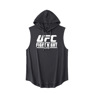 UFC格斗 MMA混合格斗武术 拳击运动训练背心T恤无袖短袖Oversize