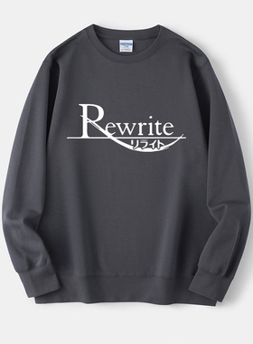 rewrite动漫 神户小鸟游戏gal周边卫衣圆领简约衣服套头男女上衣