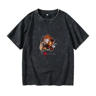 dota2刀塔游戏周边斧王幻影长矛手T恤短袖个性衣服女男圆领大码宽