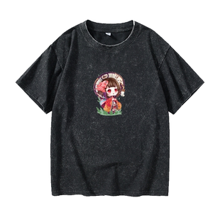 阴阳师游戏大天狗服周边妖刀姬茨木童子ssr动漫T恤短袖个性衣服女
