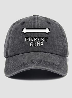 阿甘正传电影概念海报谁寄FORREST GUMP设计春帽子棒球帽做旧男女