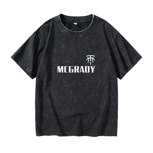 T MAC火箭麦蒂麦迪篮球运动T恤短袖休闲衣服女男圆领大码宽松夏季