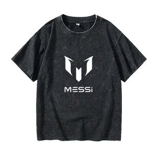 C罗纳尔多梅西足球运动纯棉贝克汉姆 小罗迪巴拉T恤短袖韩版衣服