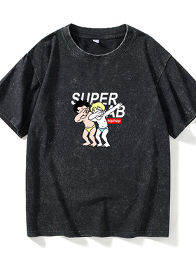 马思唯说唱会馆说唱DabT恤短袖个性衣服女男圆领大码宽松夏季情侣