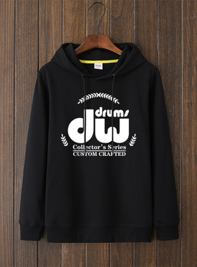 摇滚周边DW架子鼓鼓手Dw drums卫衣圆领慵懒风衣服套头男女上衣宽