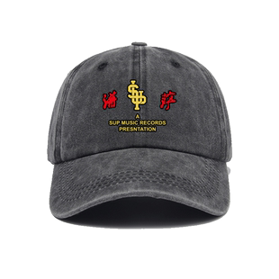 中国新说唱刘聪 邦bang 以下犯上功夫胖大傻sup帽子棒球帽做旧男