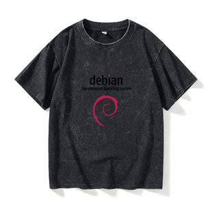 gentoo debian opensuse linux gnome程序员T恤短袖 arch redhat