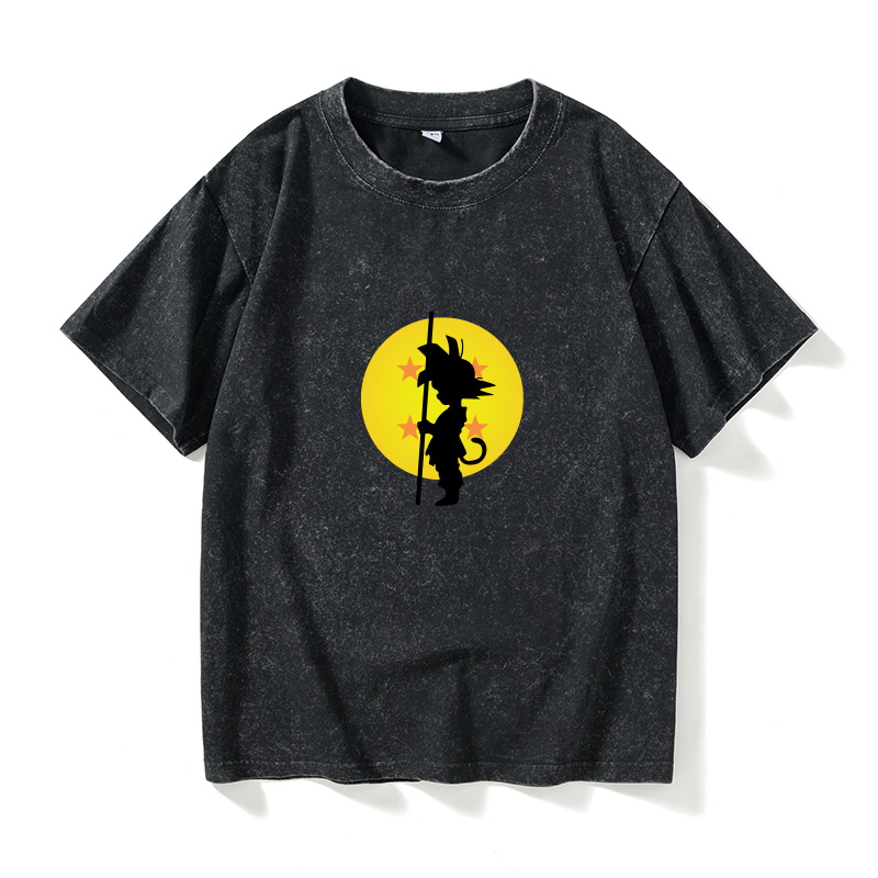 日系潮牌七龙珠孙悟空T恤短袖个