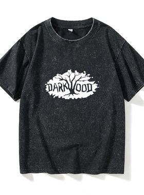 Darkwood 阴暗森林T恤短袖青少年衣服女男圆领大码宽松夏季情侣装
