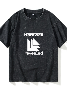 DJ Hardwell revealed厂牌T恤短袖大码衣服女男圆领大码宽松夏季