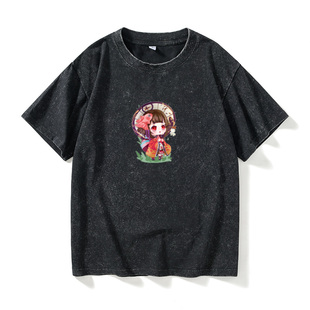 阴阳师游戏大天狗服周边妖刀姬茨木童子ssr动漫T恤短袖 衣服女 个性