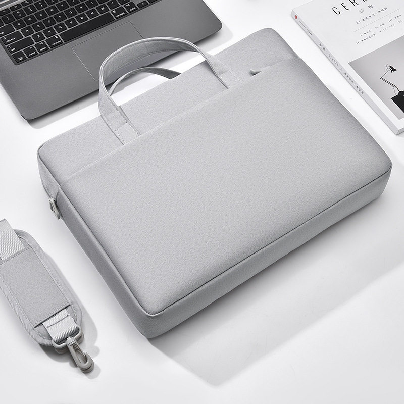 苹果MacBookPro14英寸M5电脑包手提男商务轻便防震防泼水斜挎公文包出差通勤配件收纳袋大容量单肩防摔