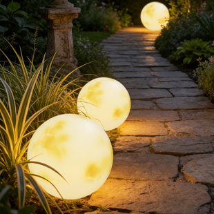 饰景观氛围灯 草坪月球灯太阳能防水户外灯庭院花园露营浪漫月亮装