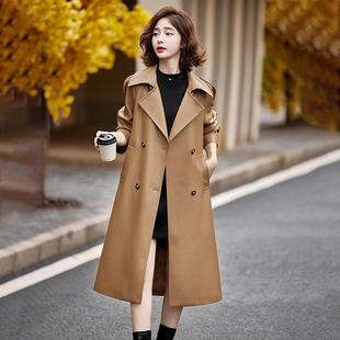 海宁真皮皮衣女绵羊皮中长款2025新款秋冬加棉高端宽松皮风衣外套