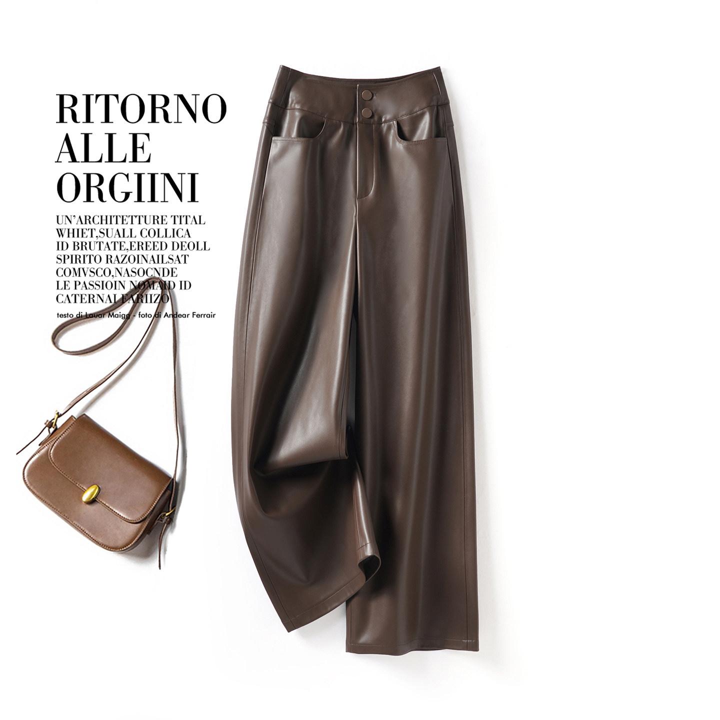 海宁真皮皮裤女2025秋冬新款绵羊皮长裤高腰显瘦休闲百搭阔腿皮裤,女装/女士精品,休闲裤,淘宝优惠券,粉丝福利购,淘宝优惠卷