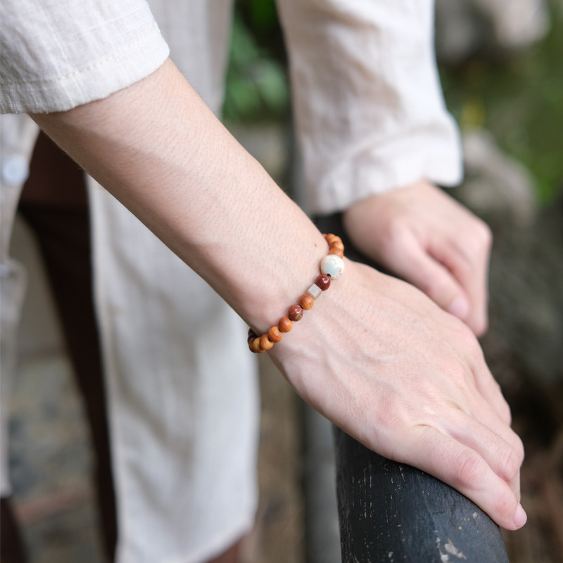 小兔家原创设计老料崖柏木男女佛珠情侣手串复古毕加索石檀木手链,饰品/流行首饰/时尚饰品新,崖柏,淘宝优惠券,粉丝福利购,淘宝优惠卷