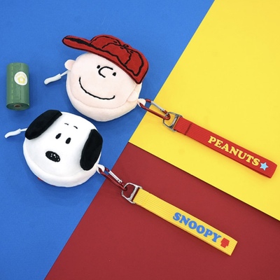 现~mollypets* 韩国代购parisdog正品史努比拾便袋收纳包遛狗用品