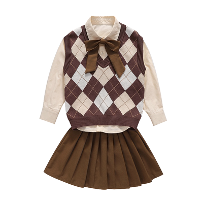 男女童英伦风演出服活动合唱服