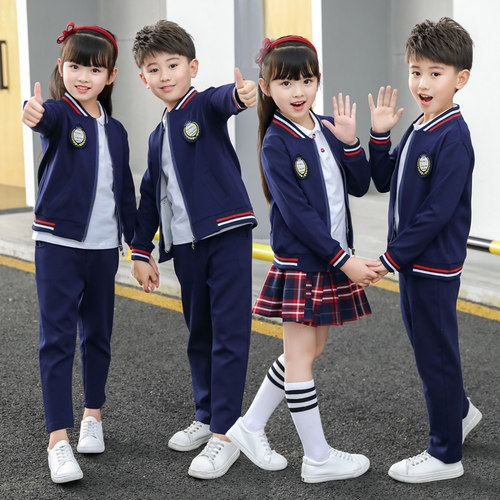 小学生秋季校服一年级英伦运动服