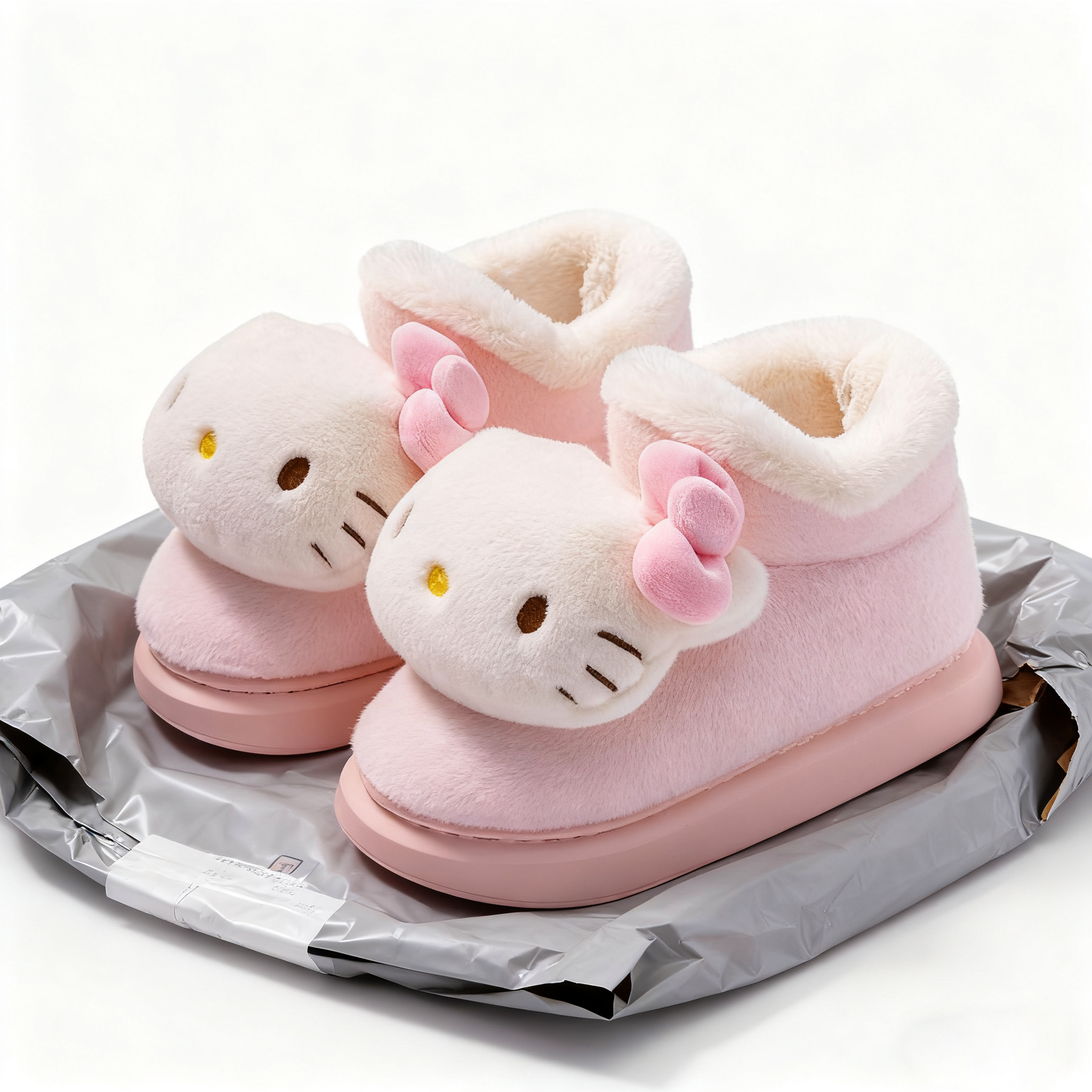 三丽鸥库洛米女儿童棉鞋包跟高帮