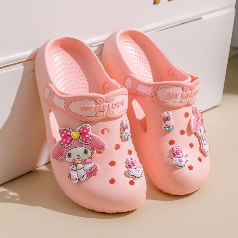 三丽鸥拖鞋女生亲子夏天防滑凯蒂猫库洛米儿童沙滩洞洞鞋宝宝凉鞋,童鞋/婴儿鞋/亲子鞋,儿童洞洞鞋,淘宝优惠券,粉丝福利购,淘宝优惠卷