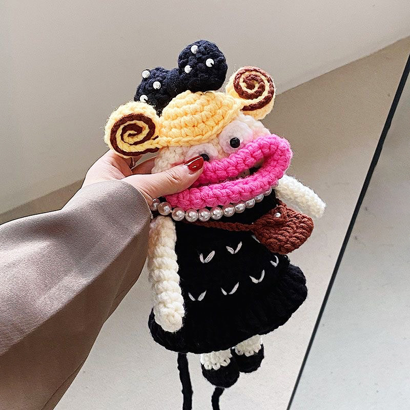 成品手工编织大嘴青蛙2026手机包毛线钩针香肠包包斜挎送女友闺蜜,服饰配件/皮带/帽子/围巾,DIY编织材料包,淘宝优惠券,粉丝福利购,淘宝优惠卷