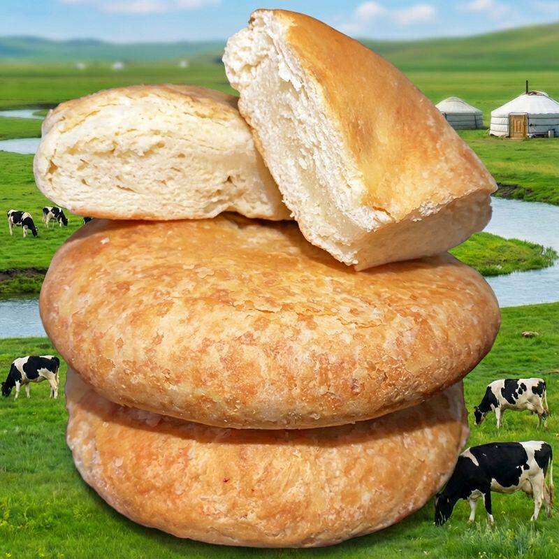 内蒙古酸奶饼酥油奶酪饼黄油特产老式传统烤饼糕点早餐芝士奶皮子