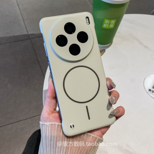 古董白无边框细磁吸PC硬壳A6Pro适用OPPOFindX8S+手机壳X7ultra精孔K12S左右不包Reno14/13散热k13turbopro套