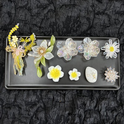 田园风珍珠小花金黄麦穗花