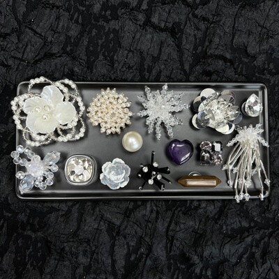 精致轻奢风水晶流苏鞋扣