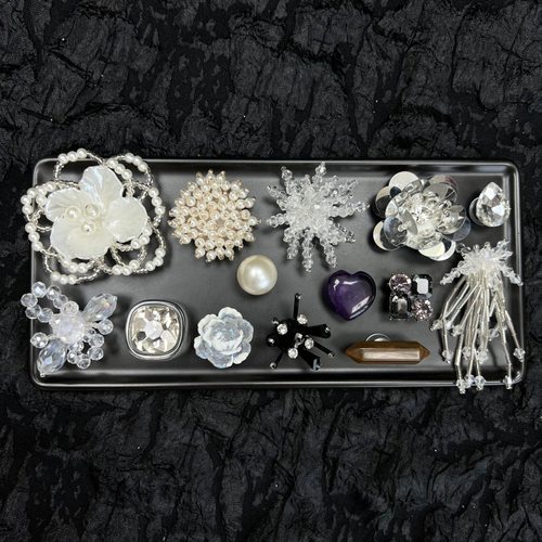 精致轻奢风水晶流苏鞋扣