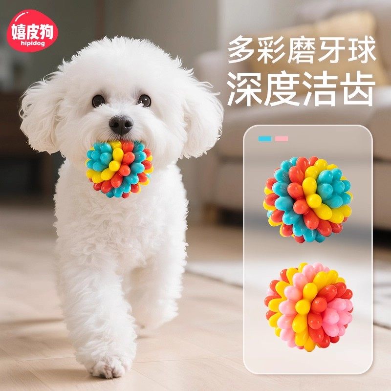 狗狗玩具球磨牙耐咬解闷小狗逗狗神器橡胶遛狗弹力消耗体力咬不烂